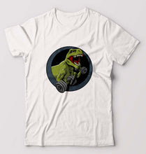Load image into Gallery viewer, Angry T-Rex Gym T-Shirt for Men-White-Ektarfa.online
