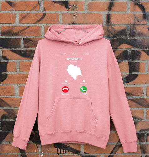 Manali Calling Unisex Hoodie for Men/Women-Light Pink-Ektarfa.online