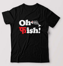 Load image into Gallery viewer, Fish Funny T-Shirt for Men-S(38 Inches)-Black-Ektarfa.online
