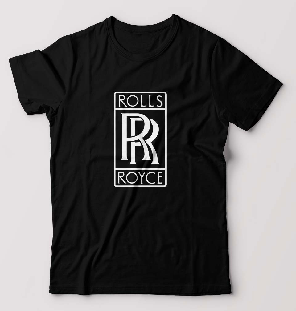 Rolls Royce T-Shirt for Men-S(38 Inches)-Black-Ektarfa.online