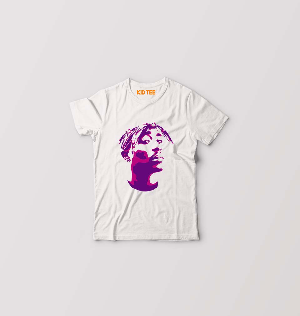 Tupac 2Pac Kids T-Shirt for Boy/Girl-White-Ektarfa.online