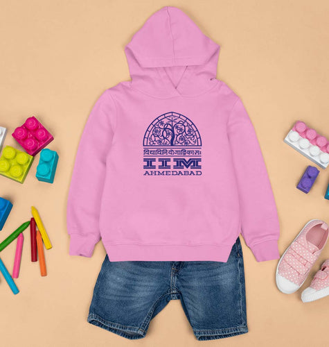 IIM Ahmedabad Kids Hoodie for Boy/Girl-1-2 Years(24 Inches)-Light Baby Pink-Ektarfa.online