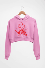 Load image into Gallery viewer, Daredevil Crop HOODIE FOR WOMEN-Light Baby Pink-Ektarfa.online
