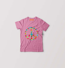 Load image into Gallery viewer, Trippy Psychedelic Peace Kids T-Shirt for Boy/Girl-Pink-Ektarfa.online
