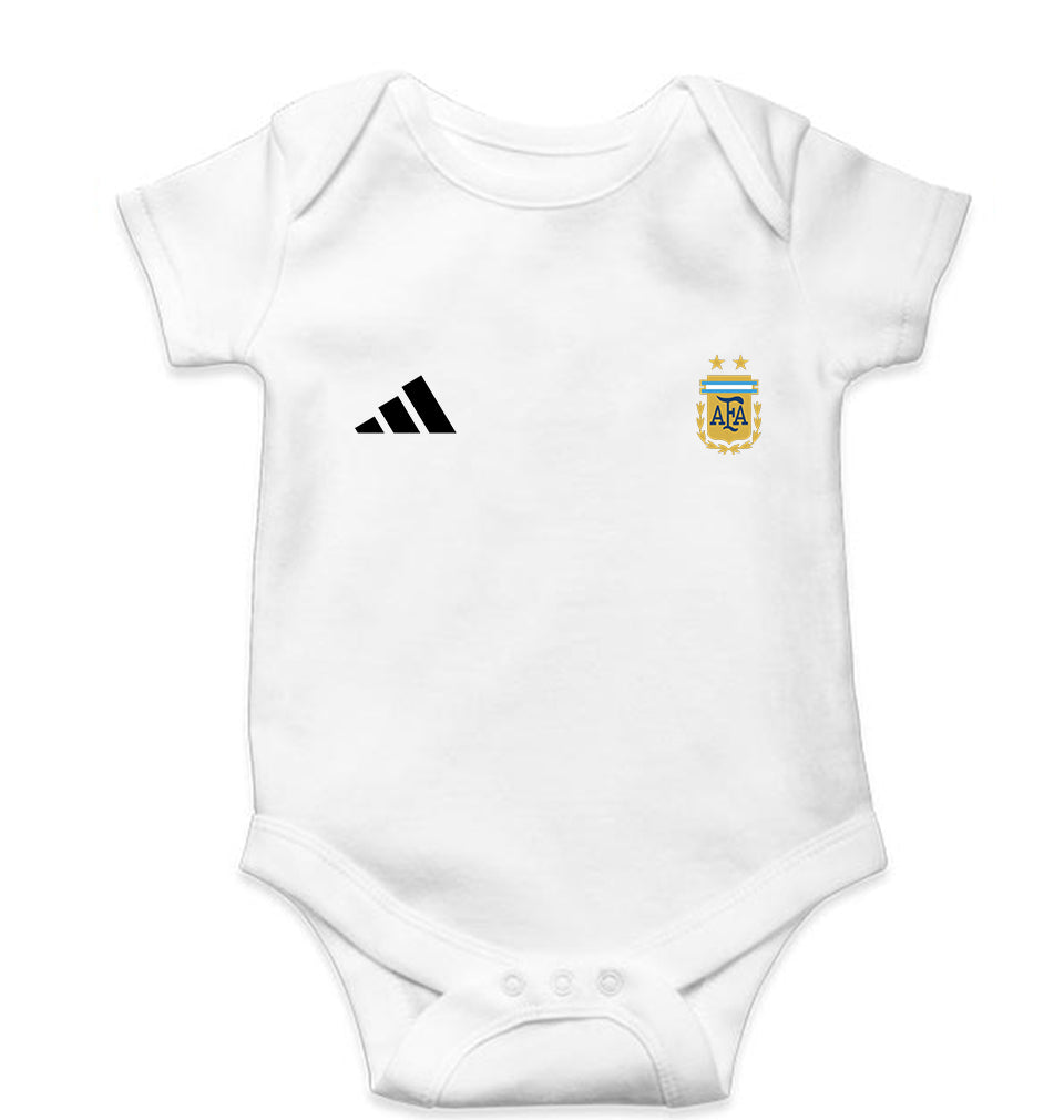 Argentina Football Kids Romper For Baby Boy/Girl-0-5 Months(18 Inches)-White-Ektarfa.online