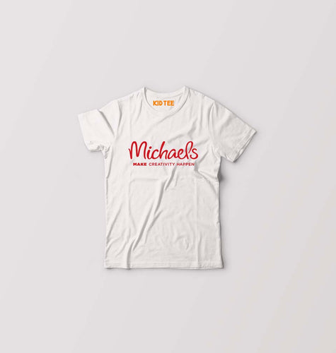 Michaels Kids T-Shirt for Boy/Girl-White-Ektarfa.online