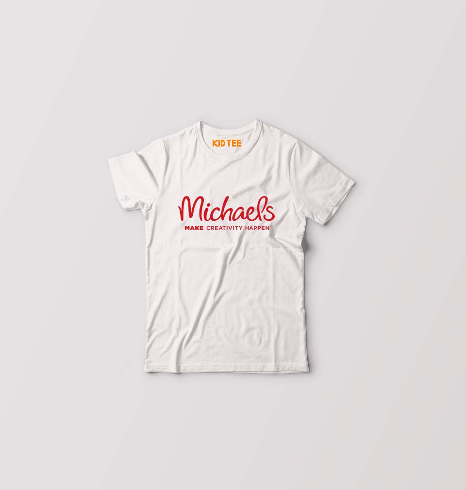 Michaels Kids T-Shirt for Boy/Girl-White-Ektarfa.online