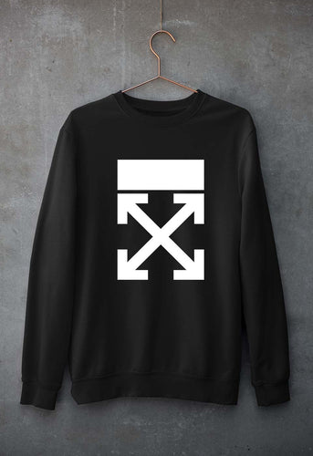 Off-white Unisex Sweatshirt for Men/Women-Black-Ektarfa.online
