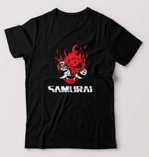 Load image into Gallery viewer, Cyberpunk Samurai T-Shirt for Men-S(38 Inches)-Black-Ektarfa.online
