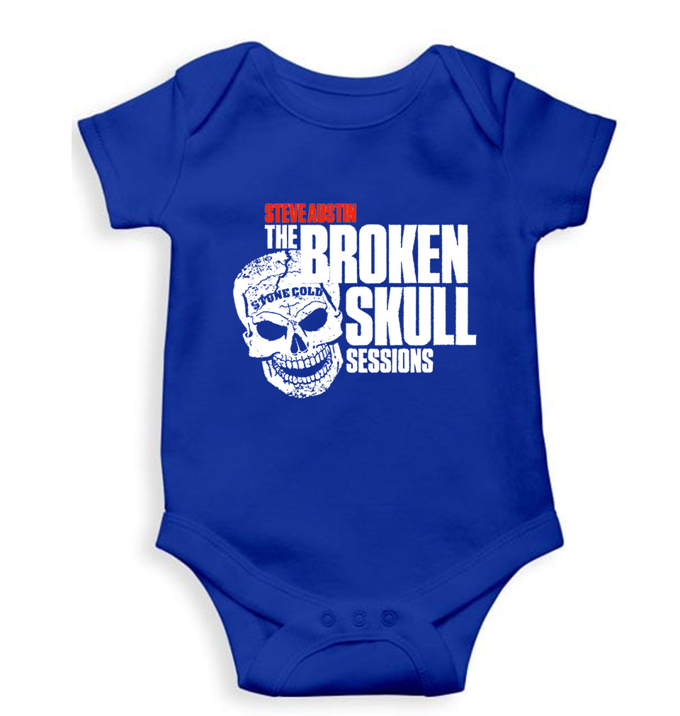 Stone Cold Steve Austin (WWE) Kids Romper For Baby Boy/Girl-0-5 Months(18 Inches)-Royal Blue-Ektarfa.online