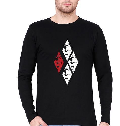 Harley Quinn Full Sleeves T-Shirt for Men-Black-Ektarfa.online