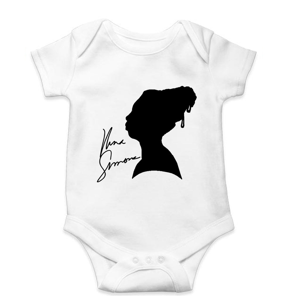 Nina Simone Kids Romper For Baby Boy/Girl-White-Ektarfa.online