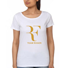 Load image into Gallery viewer, Roger Federer T-Shirt for Women-XS(32 Inches)-White-Ektarfa.online
