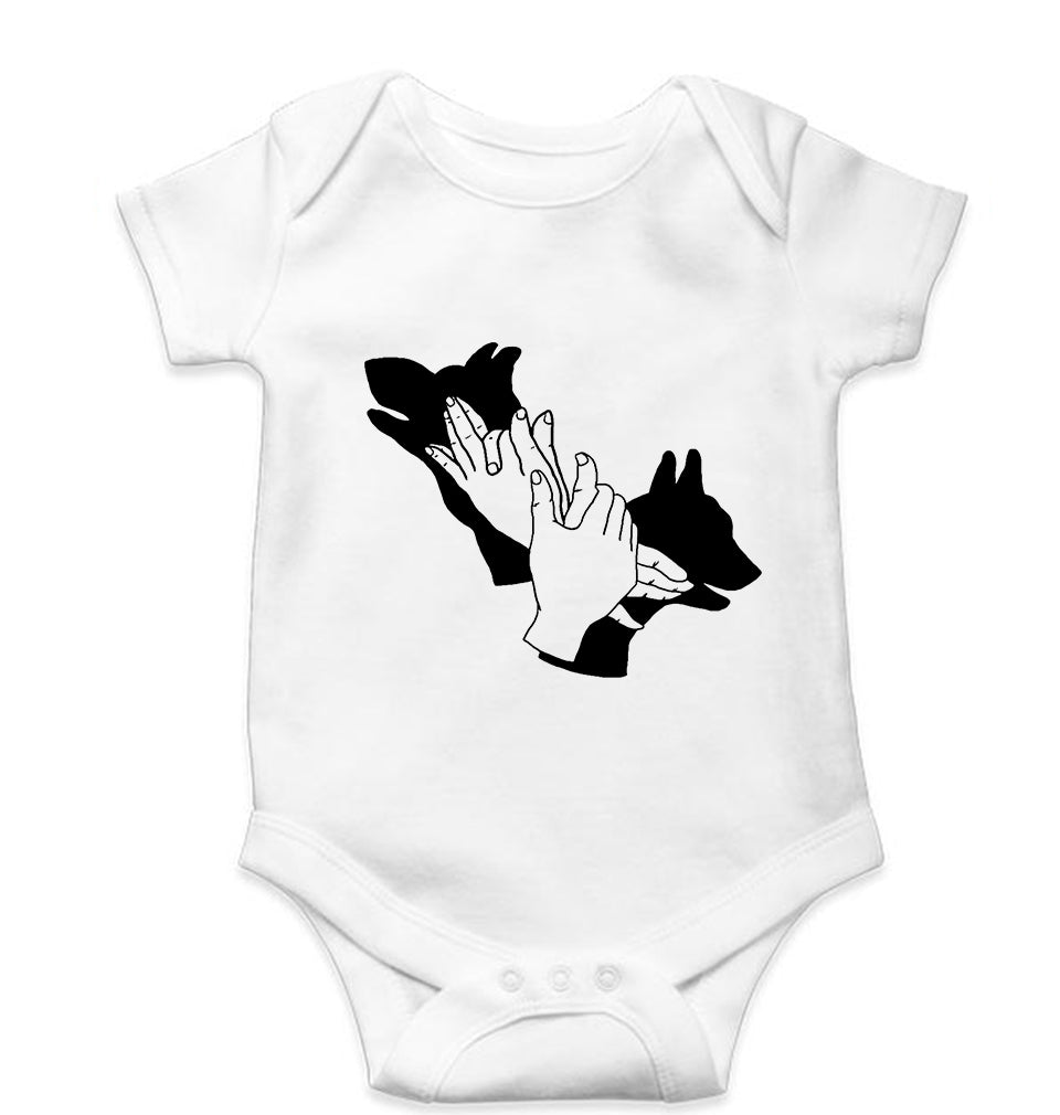 Dog Kids Romper For Baby Boy/Girl-White-Ektarfa.online
