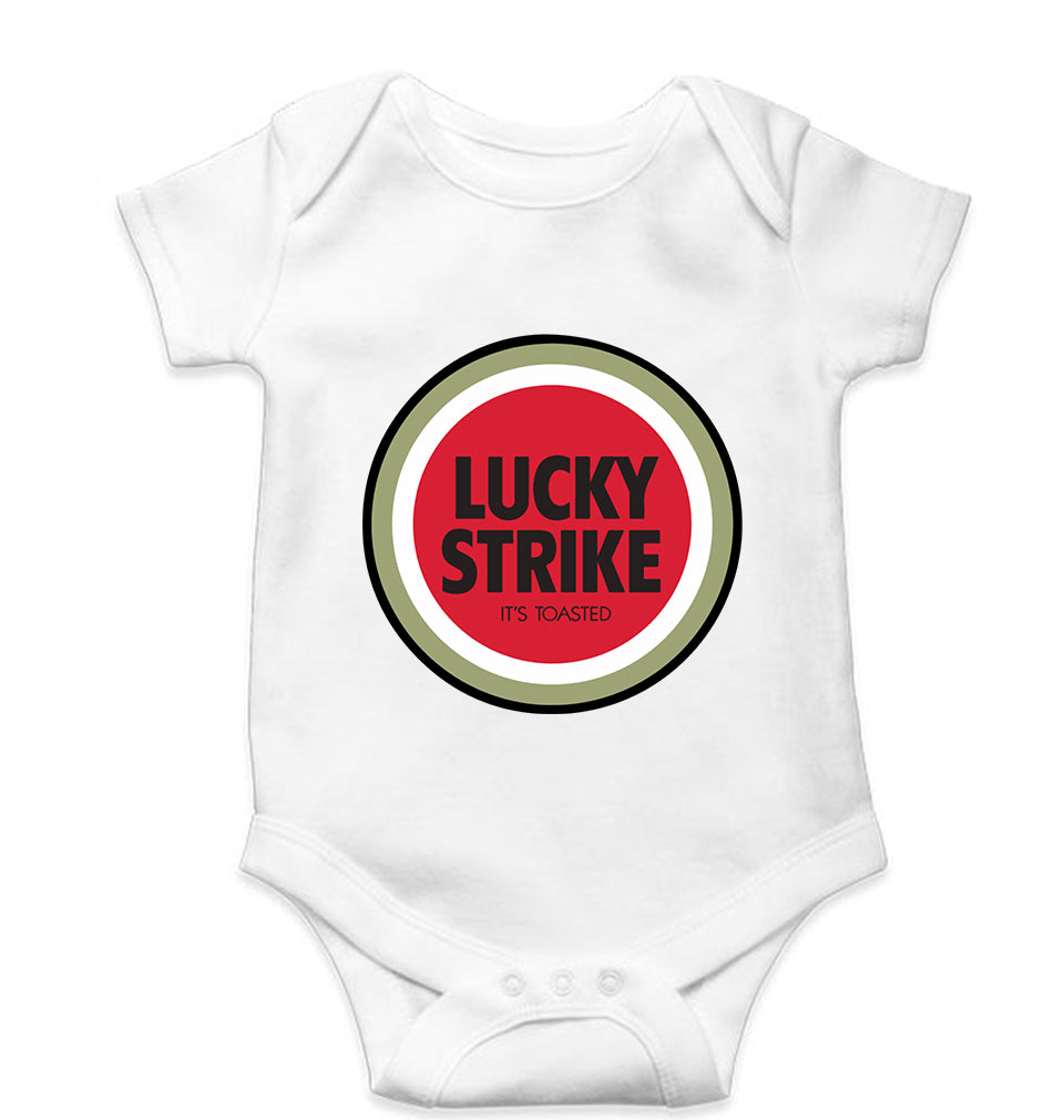 Lucky Strike Kids Romper For Baby Boy/Girl-0-5 Months(18 Inches)-White-Ektarfa.online