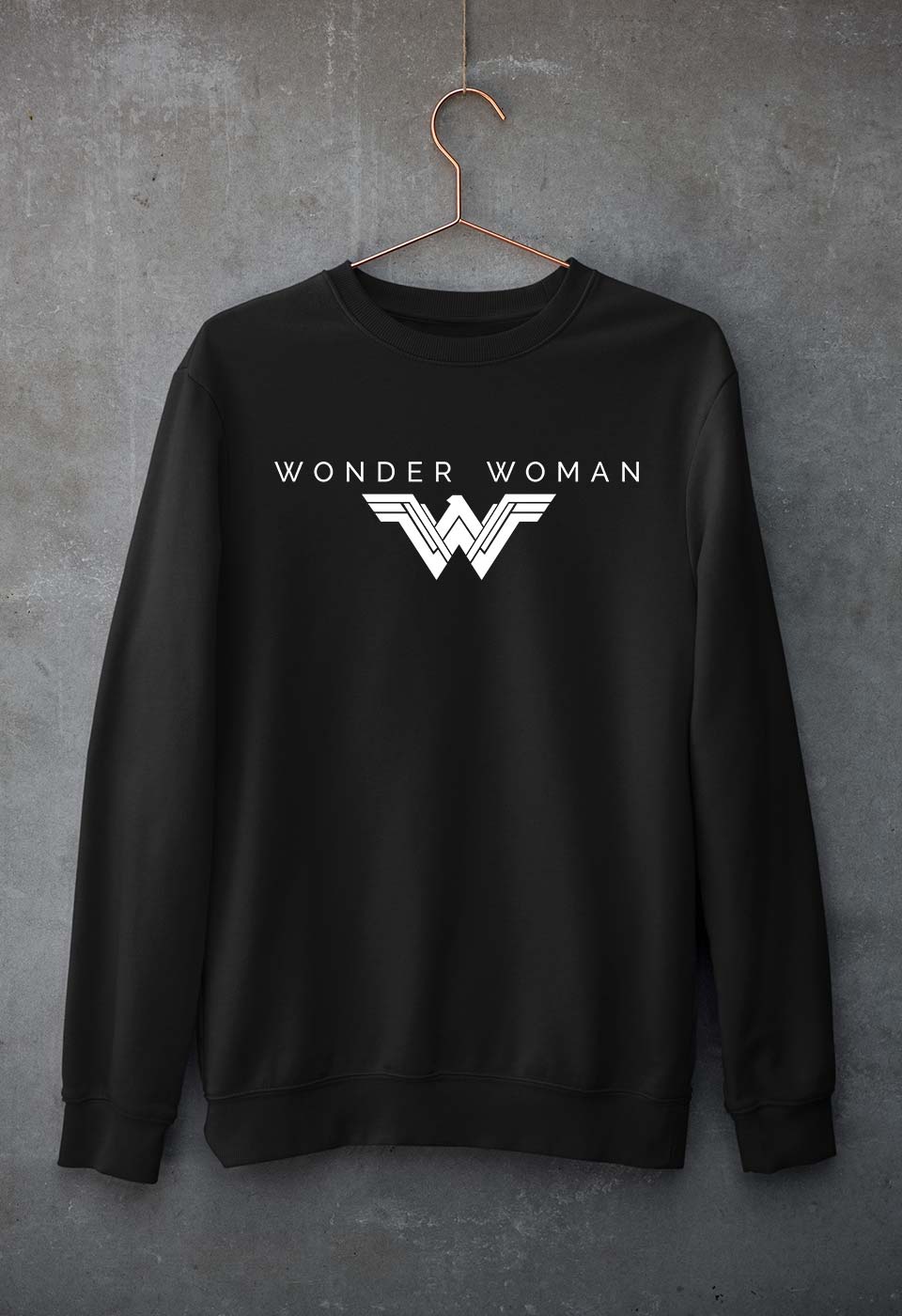 Wonder Woman Superhero Unisex Sweatshirt for Men/Women-Black-Ektarfa.online