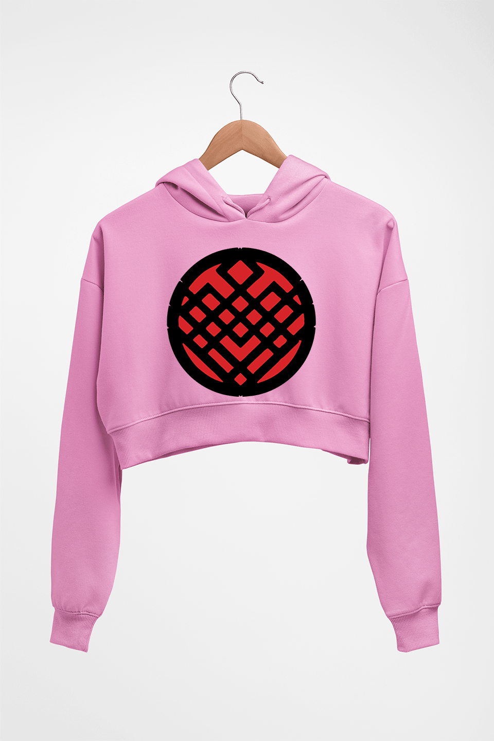 Shang-Chi Crop HOODIE FOR WOMEN-Light Baby Pink-Ektarfa.online