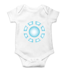 Load image into Gallery viewer, ARC REACTOR Iron Man Superhero Kids Romper For Baby Boy/Girl-0-5 Months(18 Inches)-White-Ektarfa.online
