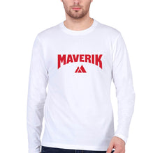 Load image into Gallery viewer, Maverik Full Sleeves T-Shirt for Men-White-Ektarfa.online

