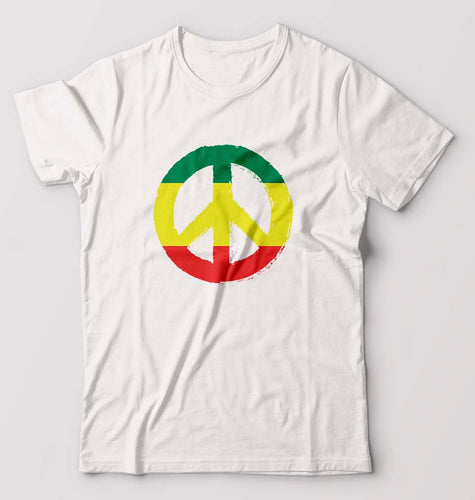 Bob Marley Peace T-Shirt for Men-White-Ektarfa.online