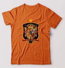 Load image into Gallery viewer, Spain Football T-Shirt for Men-Orange-Ektarfa.online
