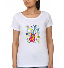 Load image into Gallery viewer, Psychedelic Music T-Shirt for Women-XS(32 Inches)-White-Ektarfa.online
