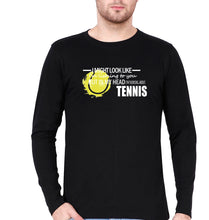 Load image into Gallery viewer, Tennis Full Sleeves T-Shirt for Men-Black-Ektarfa.online
