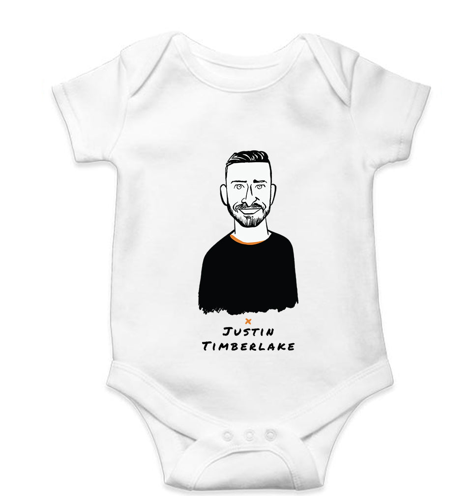 Justin Timberlake Kids Romper For Baby Boy/Girl-White-Ektarfa.online