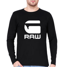 Load image into Gallery viewer, G Raw Full Sleeves T-Shirt for Men-Black-Ektarfa.online
