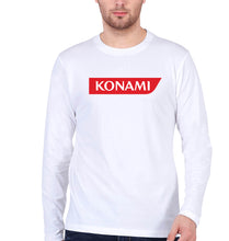Load image into Gallery viewer, Konami Full Sleeves T-Shirt for Men-White-Ektarfa.online
