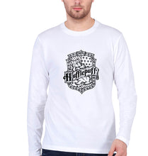 Load image into Gallery viewer, Hufflepuff Harry Potter Full Sleeves T-Shirt for Men-White-Ektarfa.online
