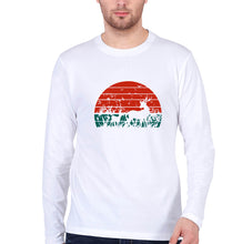 Load image into Gallery viewer, Deer Full Sleeves T-Shirt for Men-White-Ektarfa.online
