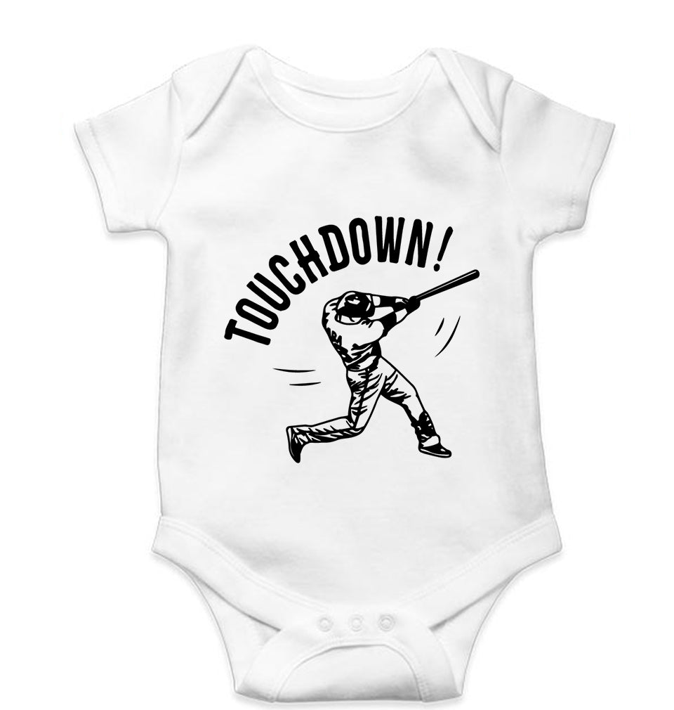 Baseball Kids Romper For Baby Boy/Girl-0-5 Months(18 Inches)-White-Ektarfa.online