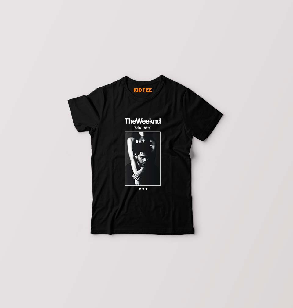 The Weeknd Trilogy Kids T-Shirt for Boy/Girl-Black-Ektarfa.online