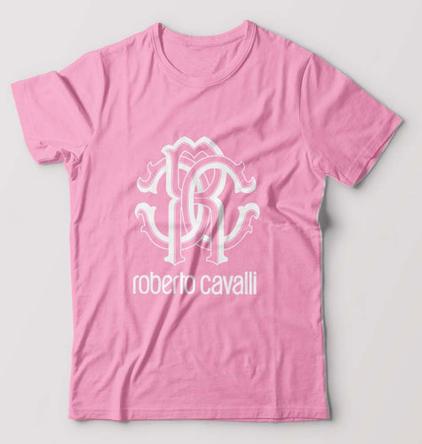 Roberto Cavalli T-Shirt for Men-S(38 Inches)-Light Baby Pink-Ektarfa.online