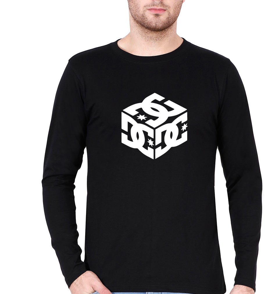 DC Full Sleeves T-Shirt for Men-Black-Ektarfa.online