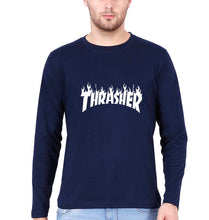 Load image into Gallery viewer, Thrasher Full Sleeves T-Shirt for Men-Navy Blue-Ektarfa.online

