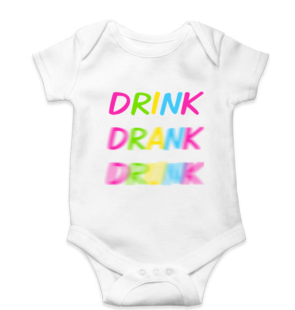 Drink Alcoholic Kids Romper For Baby Boy/Girl-White-Ektarfa.online