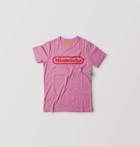 Nintendo Kids T-Shirt for Boy/Girl-Pink-Ektarfa.online
