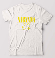 Load image into Gallery viewer, Nirvana T-Shirt for Men-S(38 Inches)-White-Ektarfa.online
