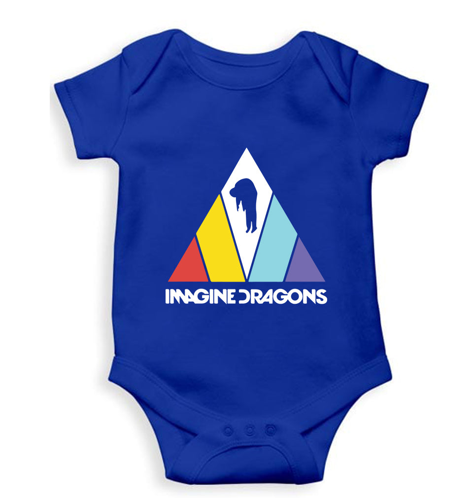 Imagine Dragons Kids Romper For Baby Boy/Girl-0-5 Months(18 Inches)-Royal Blue-Ektarfa.online
