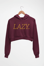 Load image into Gallery viewer, Lazy Crop HOODIE FOR WOMEN-Maroon-Ektarfa.online
