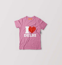 Load image into Gallery viewer, I Love Delhi Kids T-Shirt for Boy/Girl-Pink-Ektarfa.online
