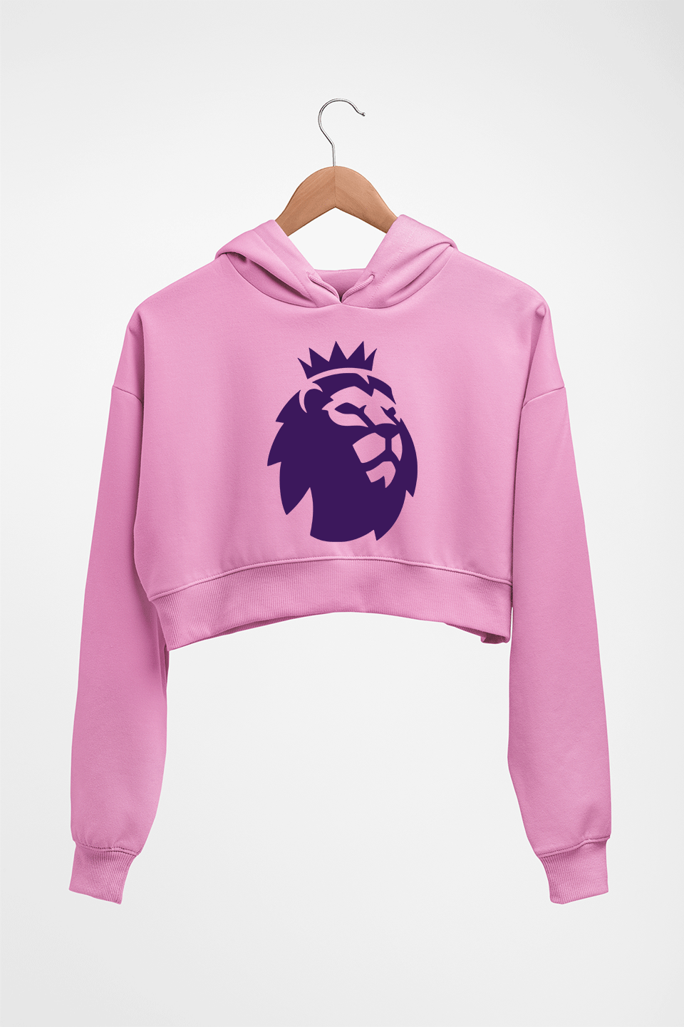 EPL Premier League Crop HOODIE FOR WOMEN-Light Baby Pink-Ektarfa.online