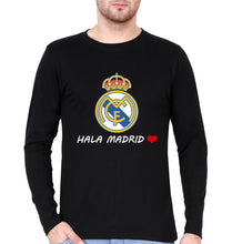 Load image into Gallery viewer, Hala Madrid Full Sleeves T-Shirt for Men-Black-Ektarfa.online
