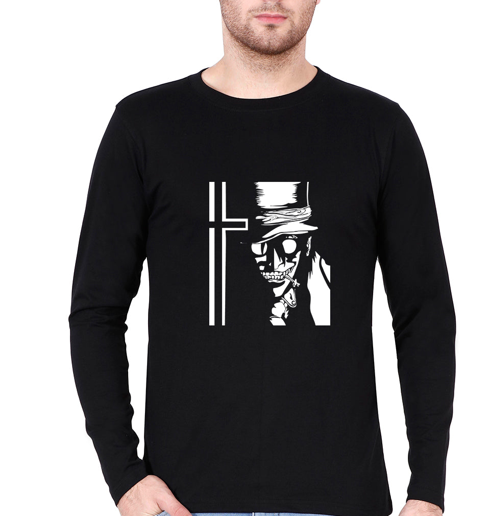 Alucard Full Sleeves T-Shirt for Men-Black-Ektarfa.online