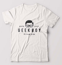 Load image into Gallery viewer, Geek T-Shirt for Men-White-Ektarfa.online
