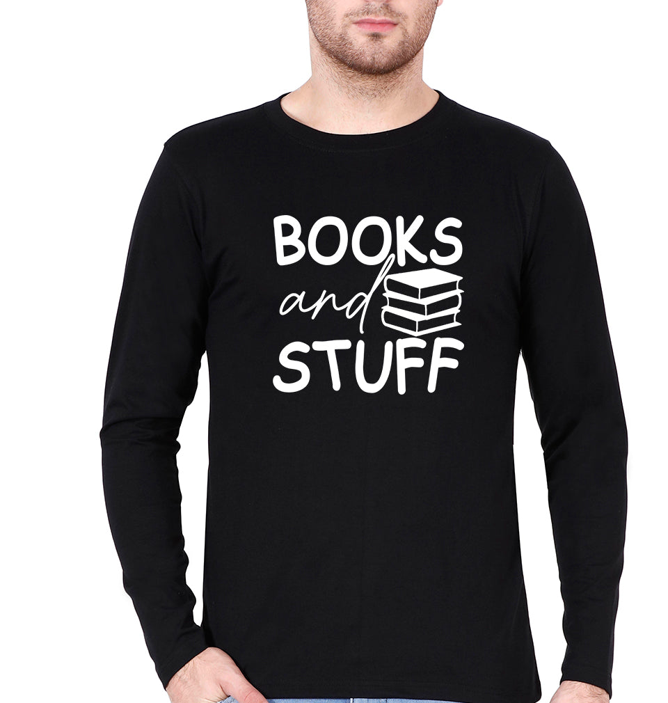 Books Full Sleeves T-Shirt for Men-Black-Ektarfa.online