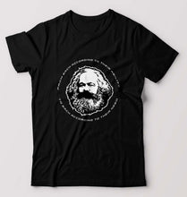 Load image into Gallery viewer, Karl Marx T-Shirt for Men-S(38 Inches)-Black-Ektarfa.online
