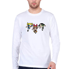 Load image into Gallery viewer, Powerpuff Girls Full Sleeves T-Shirt for Men-White-Ektarfa.online
